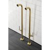 Aqua Vintage AE810S7DKL Freestanding Tub Supply Line, Brushed Brass AE810S7DKL